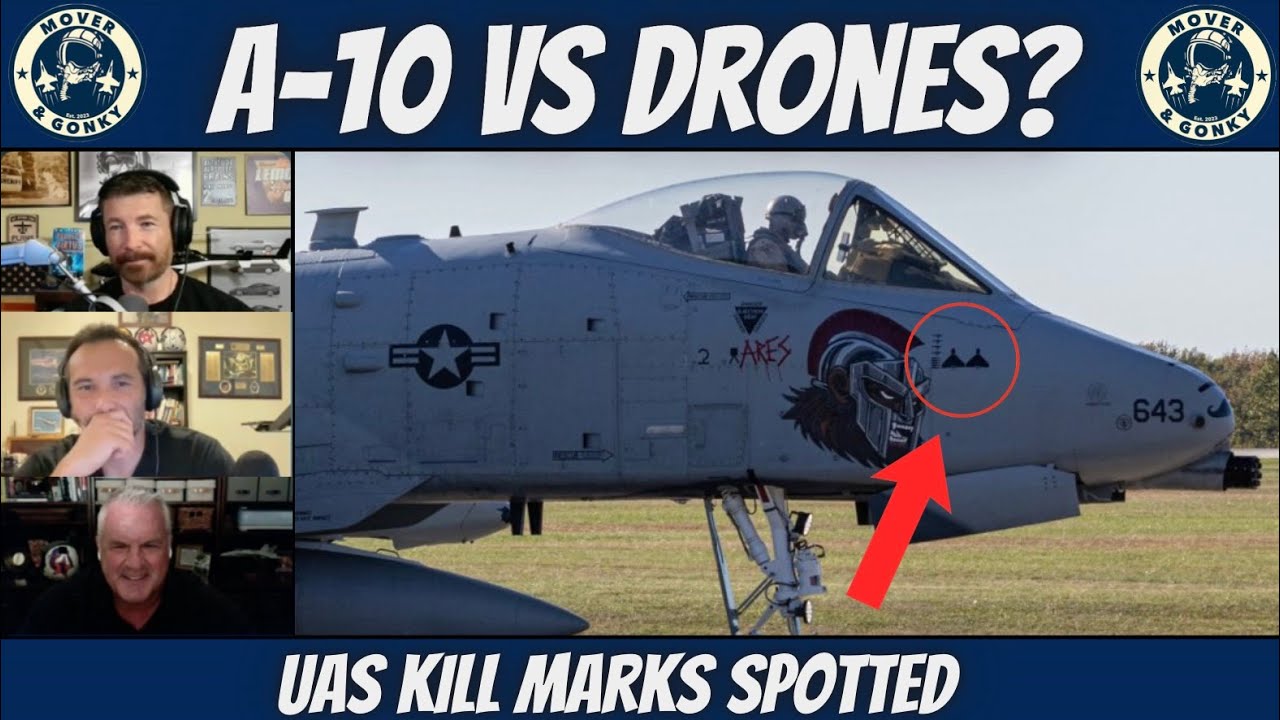А-10 замечен со следами сбитого дрона | Реакция пилотов-истребителей