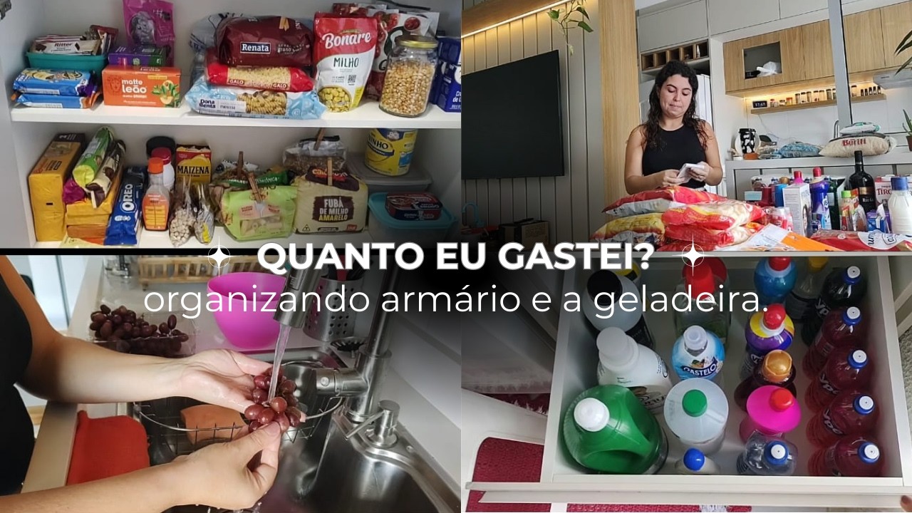 ABASTECI A CASA! Compra do mês + Organização completa! 🛒✨