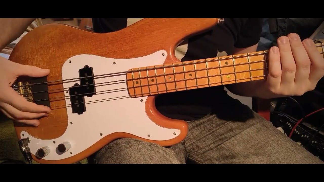 My self made bass with flatwound strings 