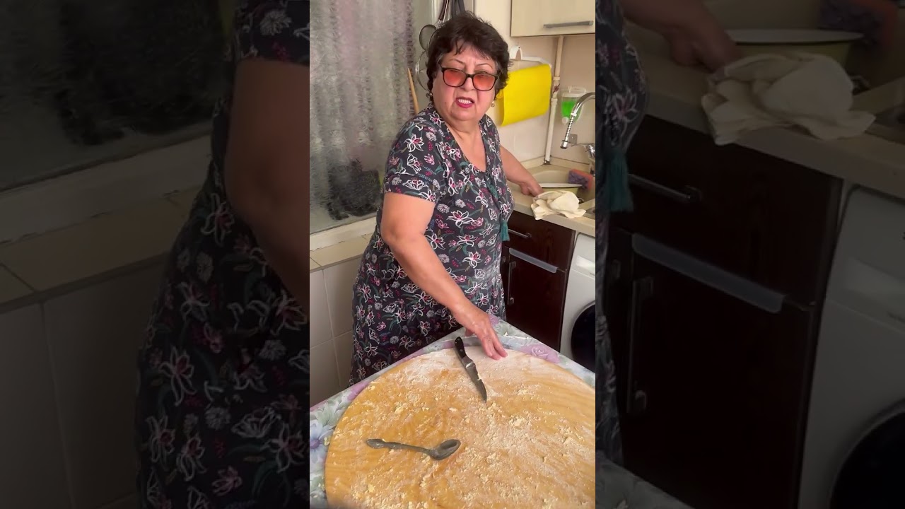 Anadan ev üsulu laylı xəmir 