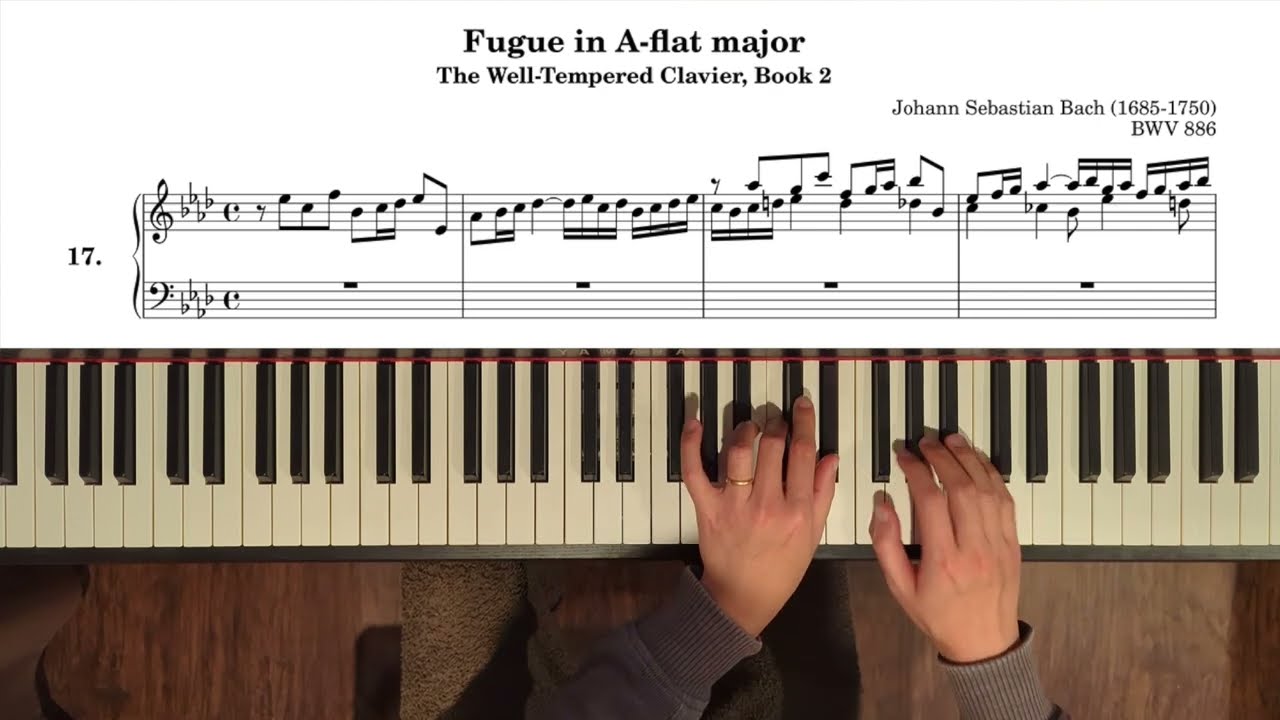 Fugue in A-flat major, BWV 886 from Well-Tempered Clavier Book 2