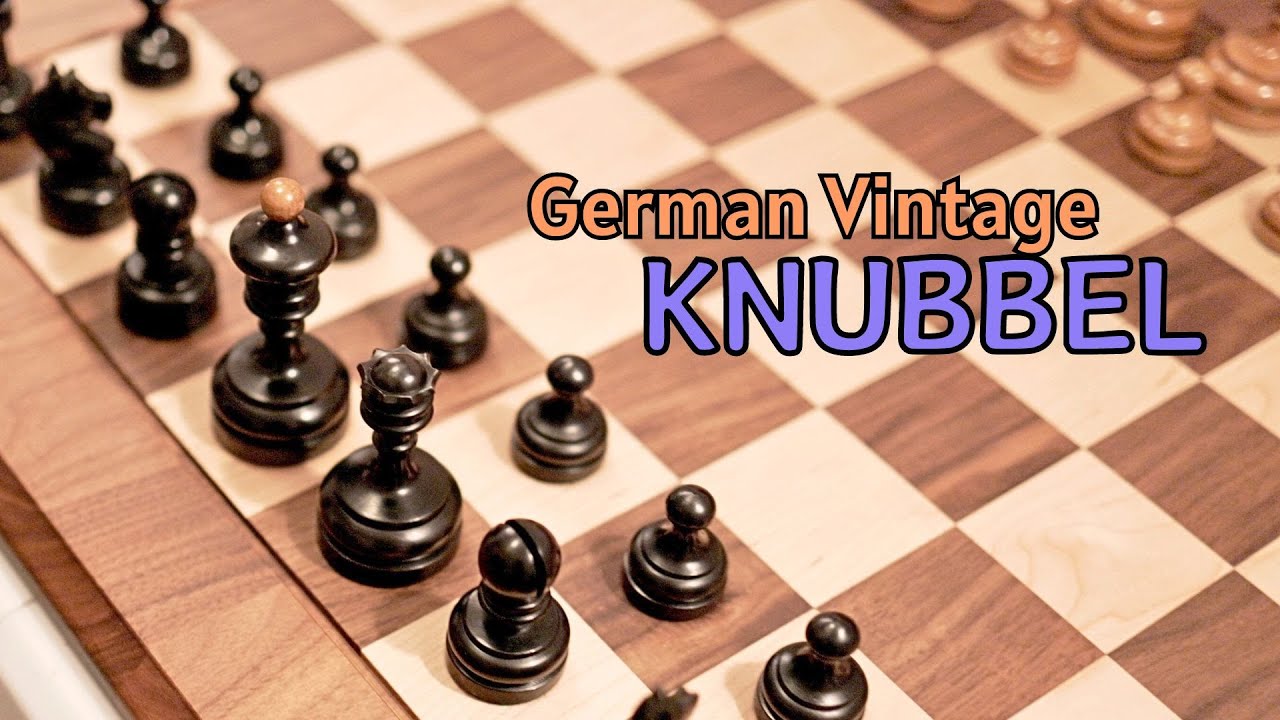 House Of Staunton - Circa 1930 German Knubbel Vintage Luxury Chess Set - 3.5