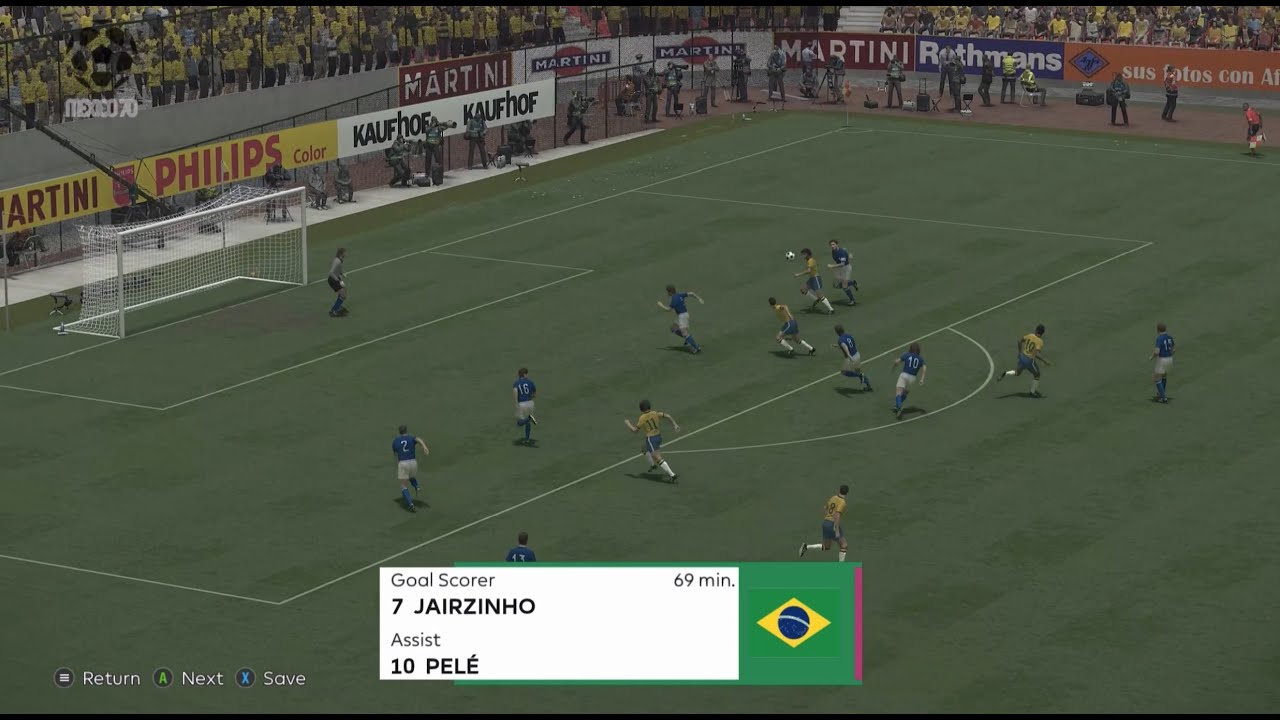 Классический патч PES 2021 (Чемпионат мира Бразилия — Италия 1970)
