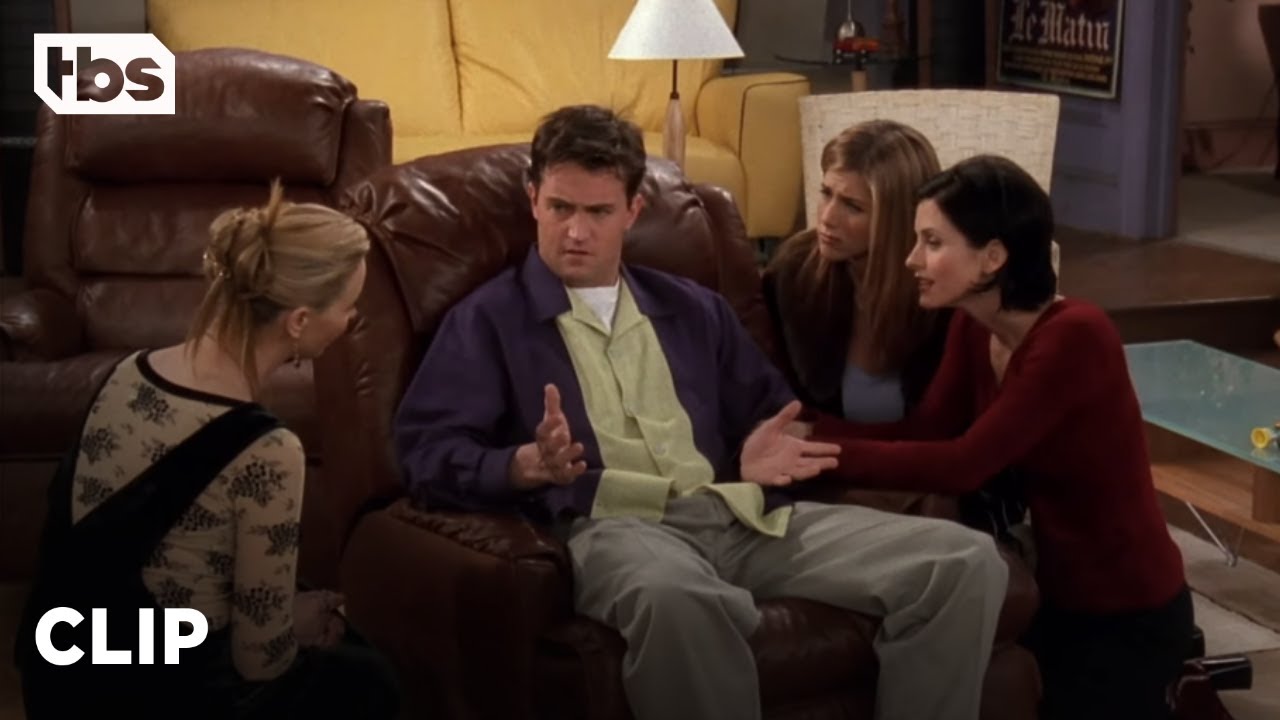 Friends: The Girls Help Chandler Get Over His Break-Up (Season 4 Clip) | TBS