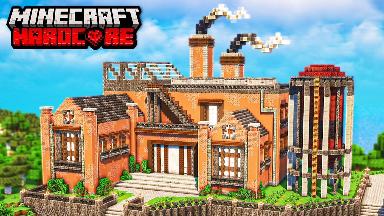 I Built a SMELTING FACTORY in Hardcore Minecraft