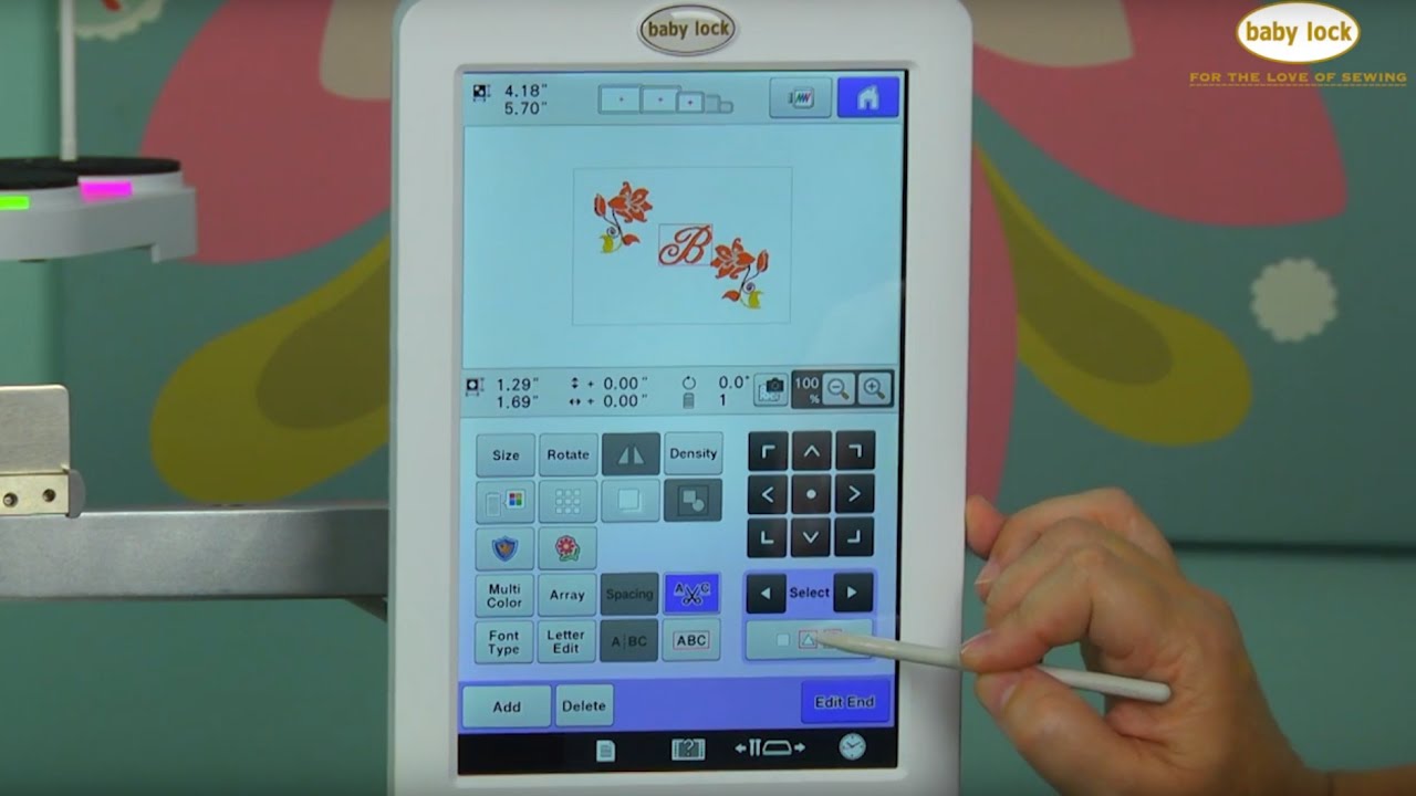 How to Group Designs on the Baby Lock Valiant Multi-Needle Embroidery Machine