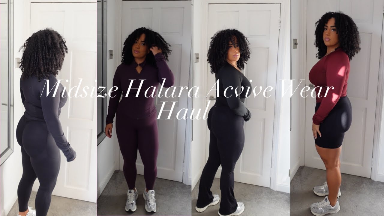 ARE THE VIRAL HALARA  LEGGINGS WORTH IT? 😱  - MIDSIZE GYM WEAR HAUL |@LoisDionneIAMLOISXO