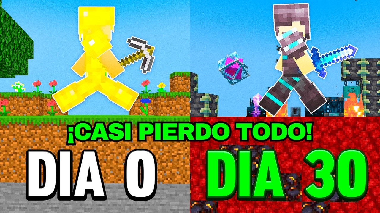 Sobreviv&iacute; 30 D&Iacute;AS en SpookPVP Hardcore y CASI pierdo TODO! 😱🔥