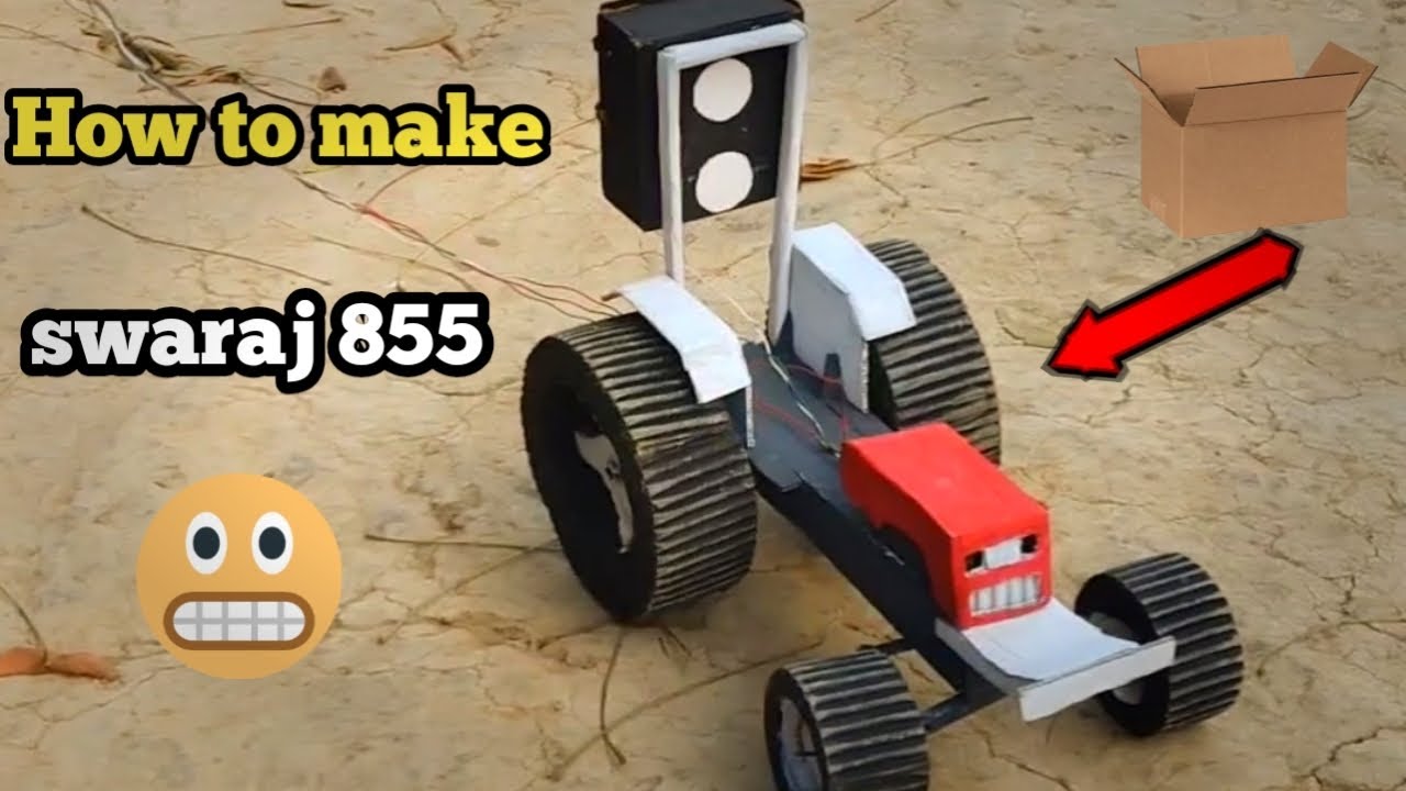 How to make swaraj tractor/ swaraj tractor kaise banaye😀😀 .
