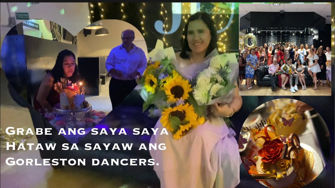 Ate Donna 50th. B-Day party, Grabe ang galing sumayaw ng celebrant kasama ang Gorleston dancers.