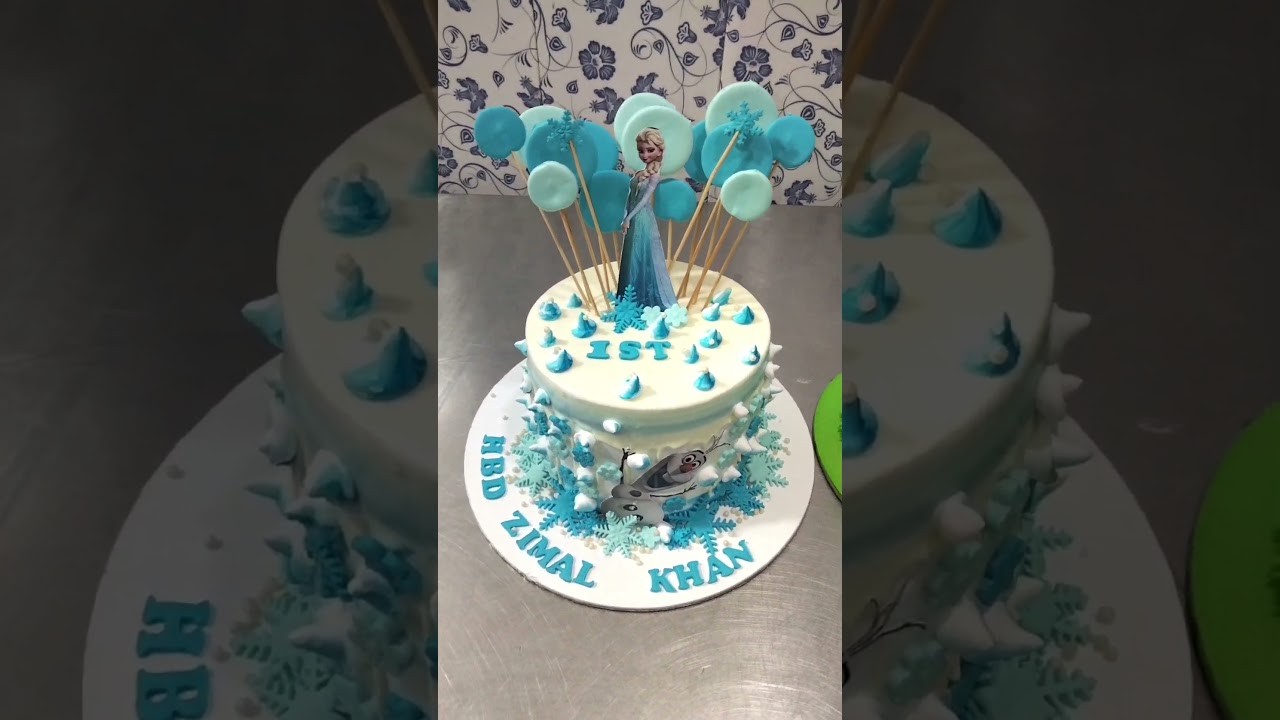 Cake decorating tutorials | how to make an ELSA FROZEN CAKE | Sugarella Sweets
