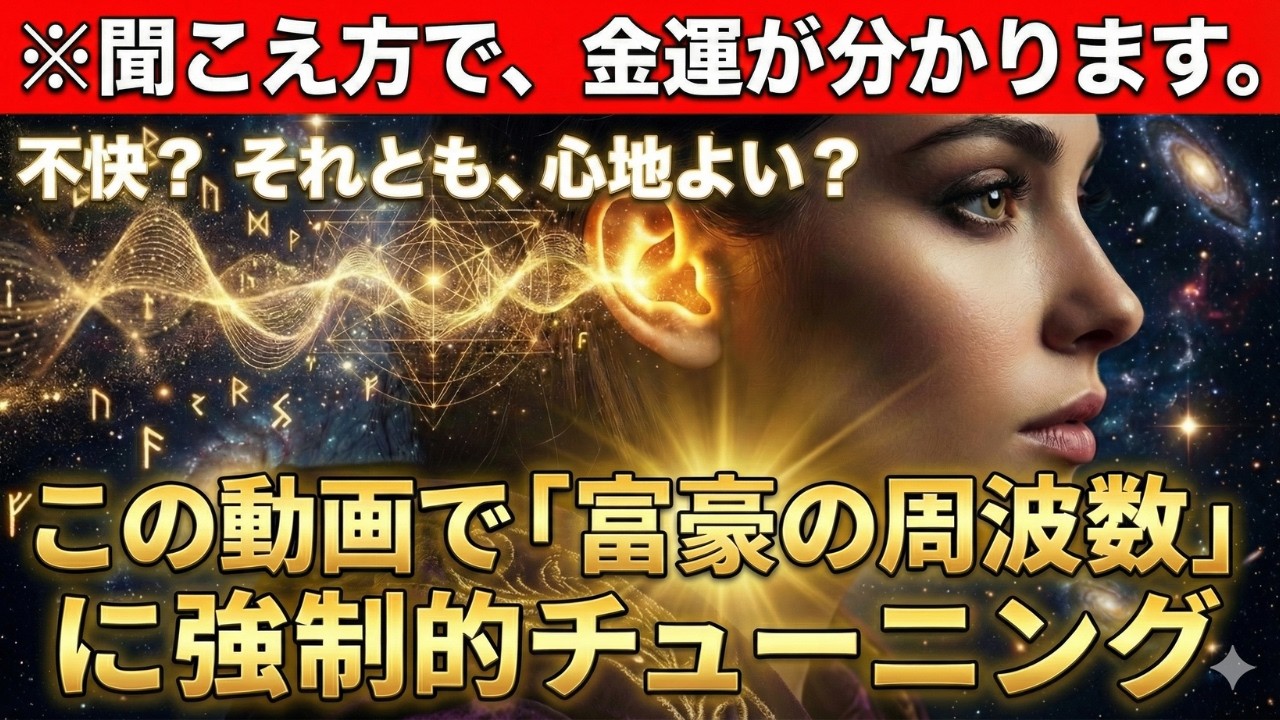 【緊急確認】※この音が「心地よく」聞こえたら、あなたの金運は覚醒しています。立春以降、選ばれた人だけに聞こえる「黄金の周波数」