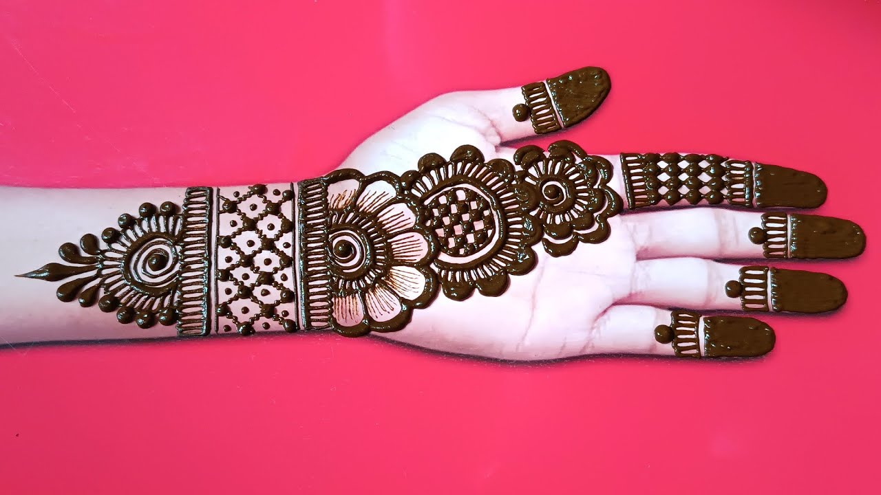 New beautiful mehendi designs | simple styles mehendi | for front hand mehendi designs | mehendis