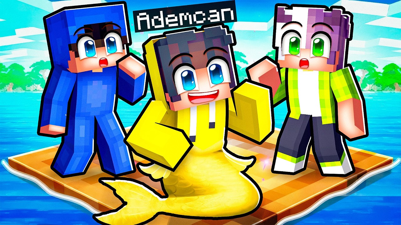 Mermaid EMİRHANCTN'ye Dönüşerek 2 ANGUT'u Trolledim! | Minecraft