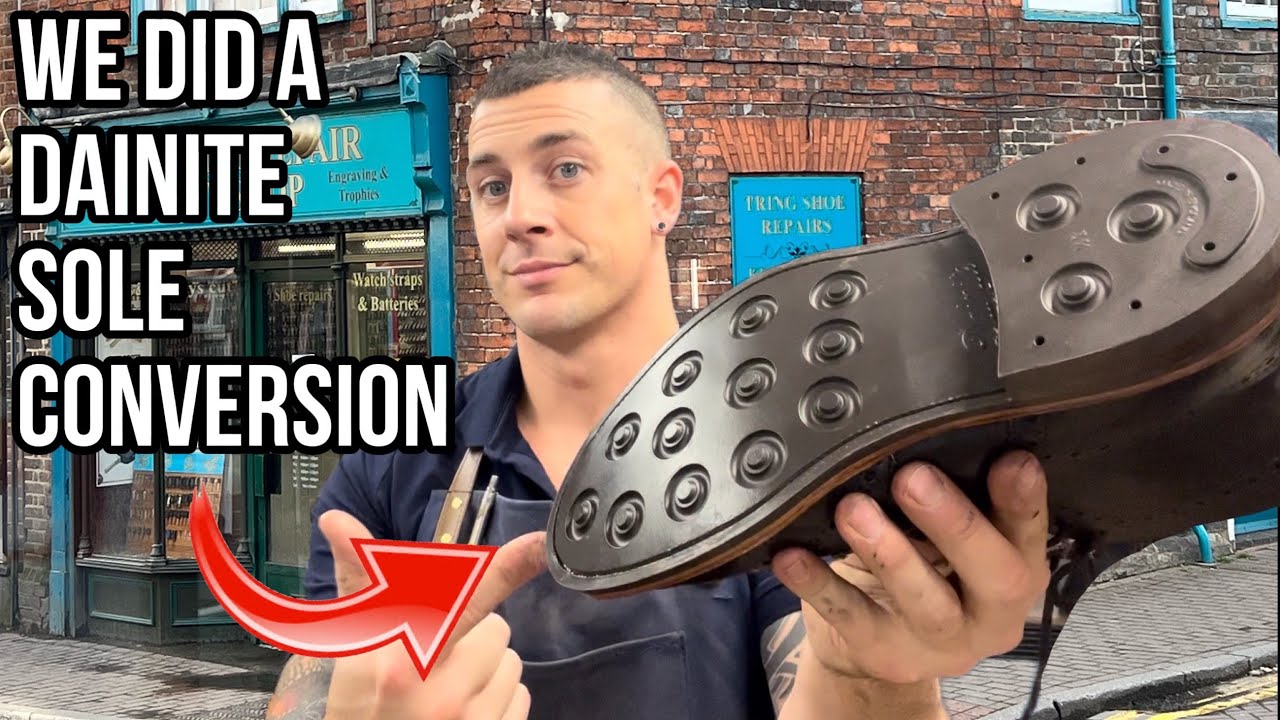 Trickers Boots DAINITE SOLE CONVERSION #ShoeRepair