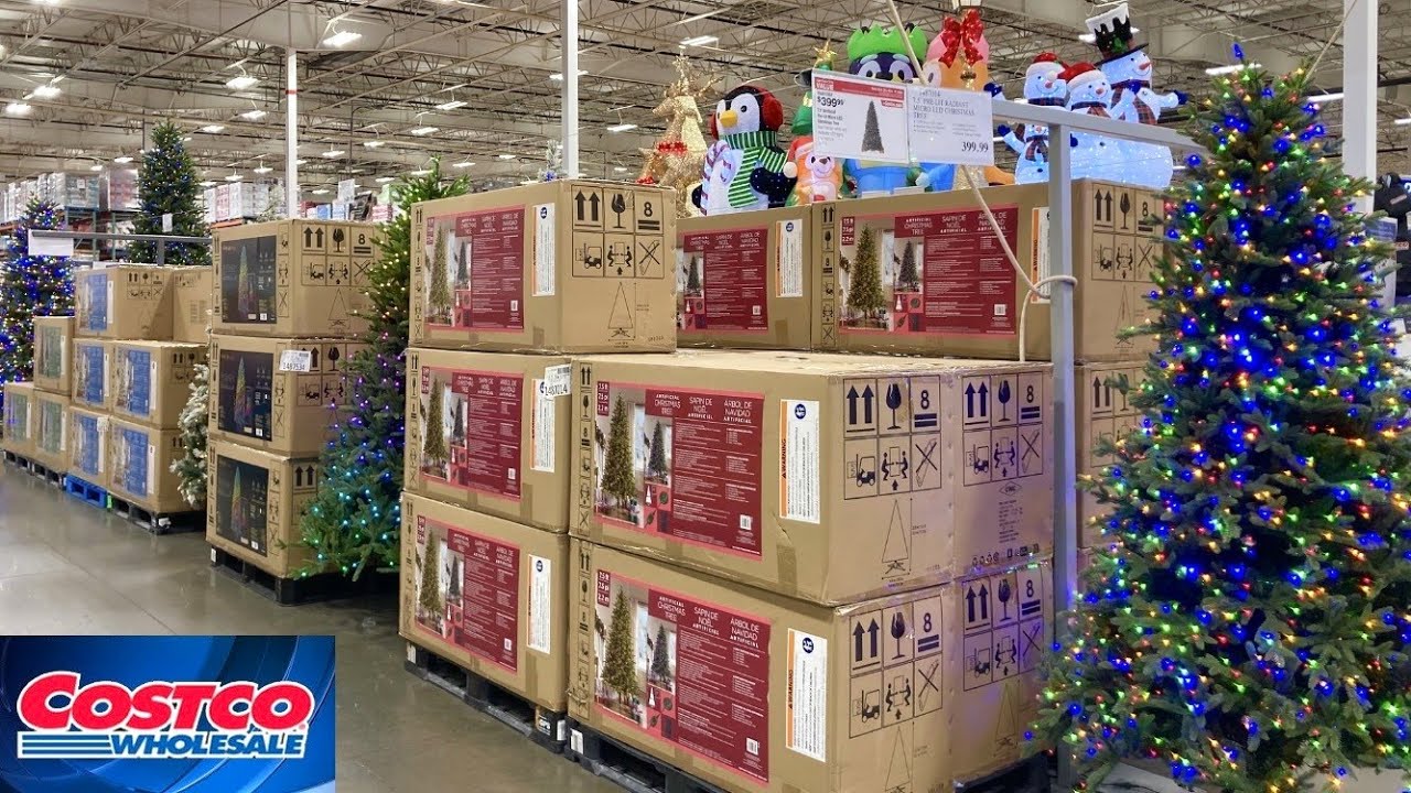 COSTCO CHRISTMAS TREES CHRISTMAS DECORATIONS CHRISTMAS DECOR SHOP WITH ME SHOPPING STORE WALKTHROUGH