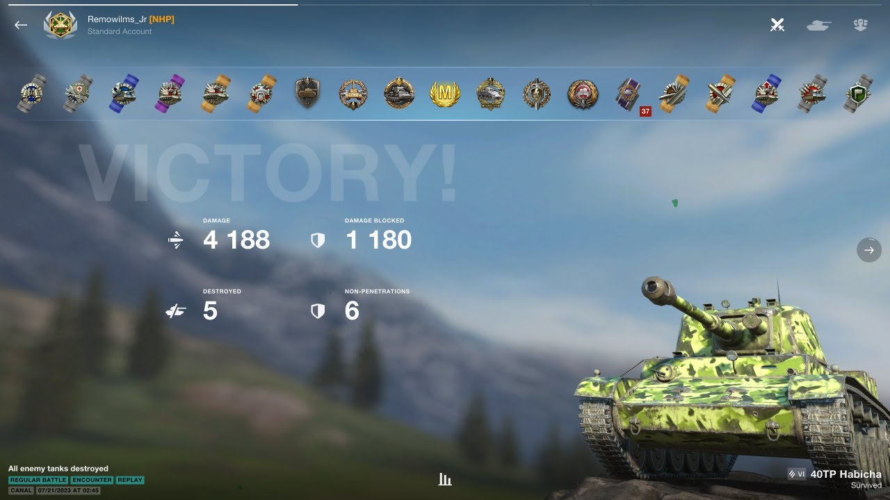 40TP Habicha 💨 Polish Tier VI Heavy / 4188 dmg😳 / 5 frags 🏆ACE MASTERY💪😎 Remowilms_Jr (NHP)#wotblitz
