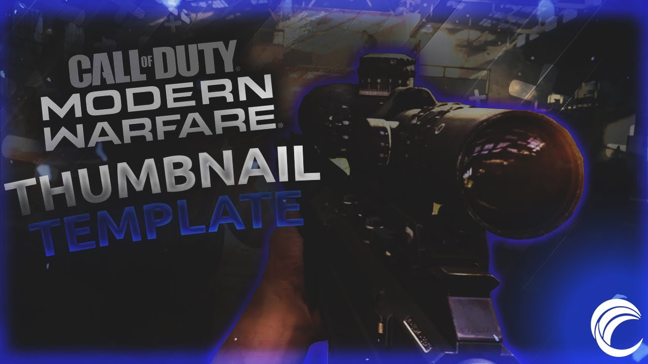 Call Of Duty Modern Warfare Thumbnail Template (2019 *Link Below)