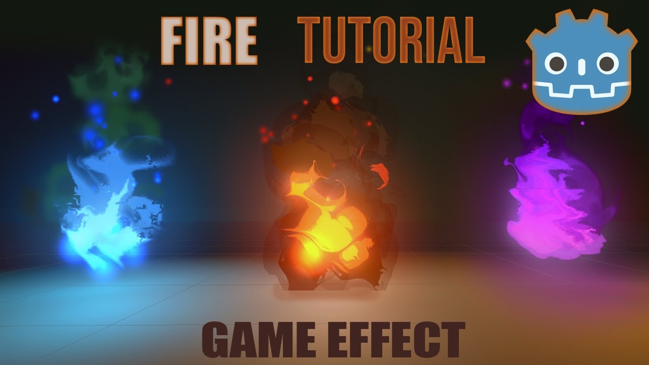GODOT 4  -   Stylized Fire shader for beginners