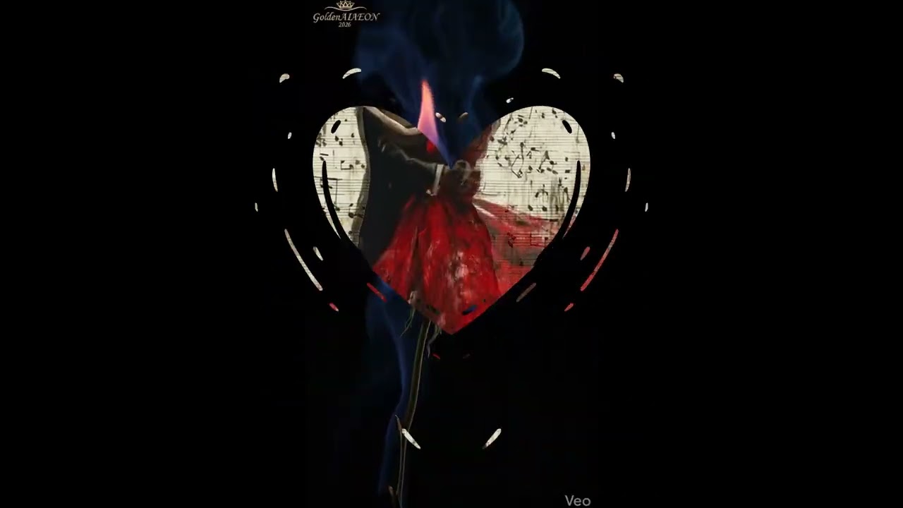 This Valentine, We Don’t Fall in Love — We Conduct the Night | 4K #BurningRose #AIVisuals