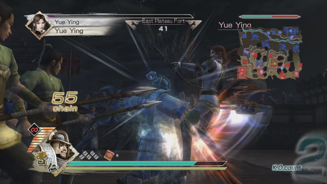 Dynasty Warriors 6 - Cao Ren Free Mode - Chaos Difficulty - Battle of Wu Zhang Plains