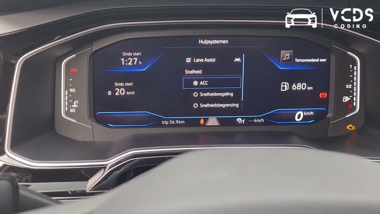 Coded Cruise control option with ACC & speedlimiter VW Taigo