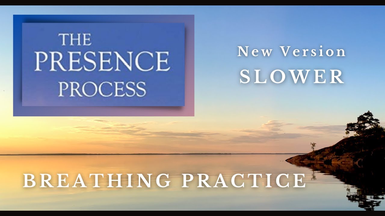 THE PRESENCE PROCESS Breathing Practice - 15 Min New Slower Version / Black Screen || Michael Brown