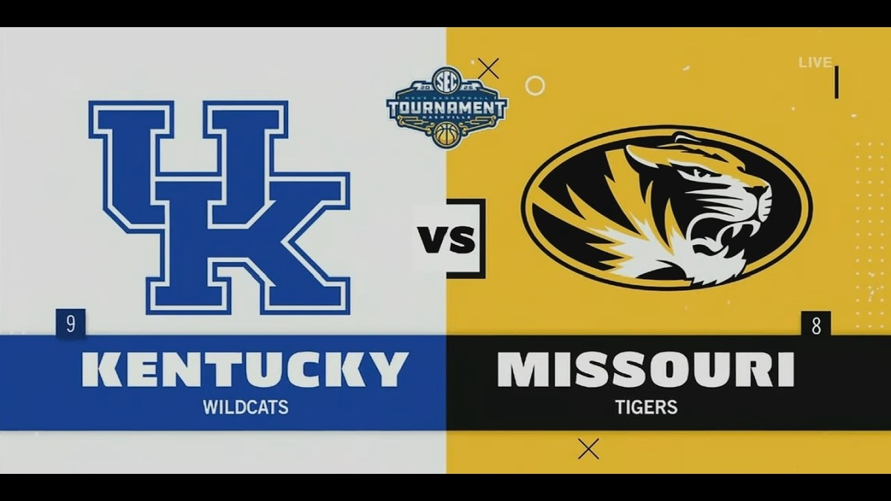 2026 SEC Tournament - Second Round - (9) Kentucky vs (8) Missouri (Game 33)