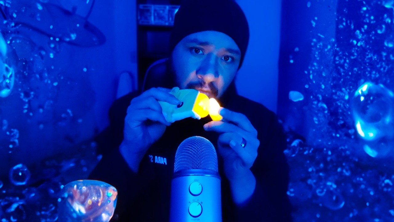 ASMR INSANO | TIBURONES COMIENDO LUCES MAGICAS | VISUAL Y MOUTH SOUNDS