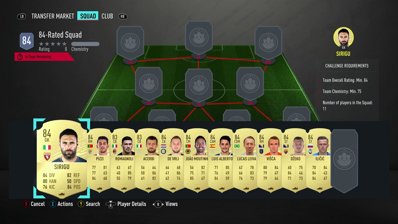 FUT 20 - SBC - Live - Josef Martinez POTM - 84-Rated Squad - Cheap & No Loyalty