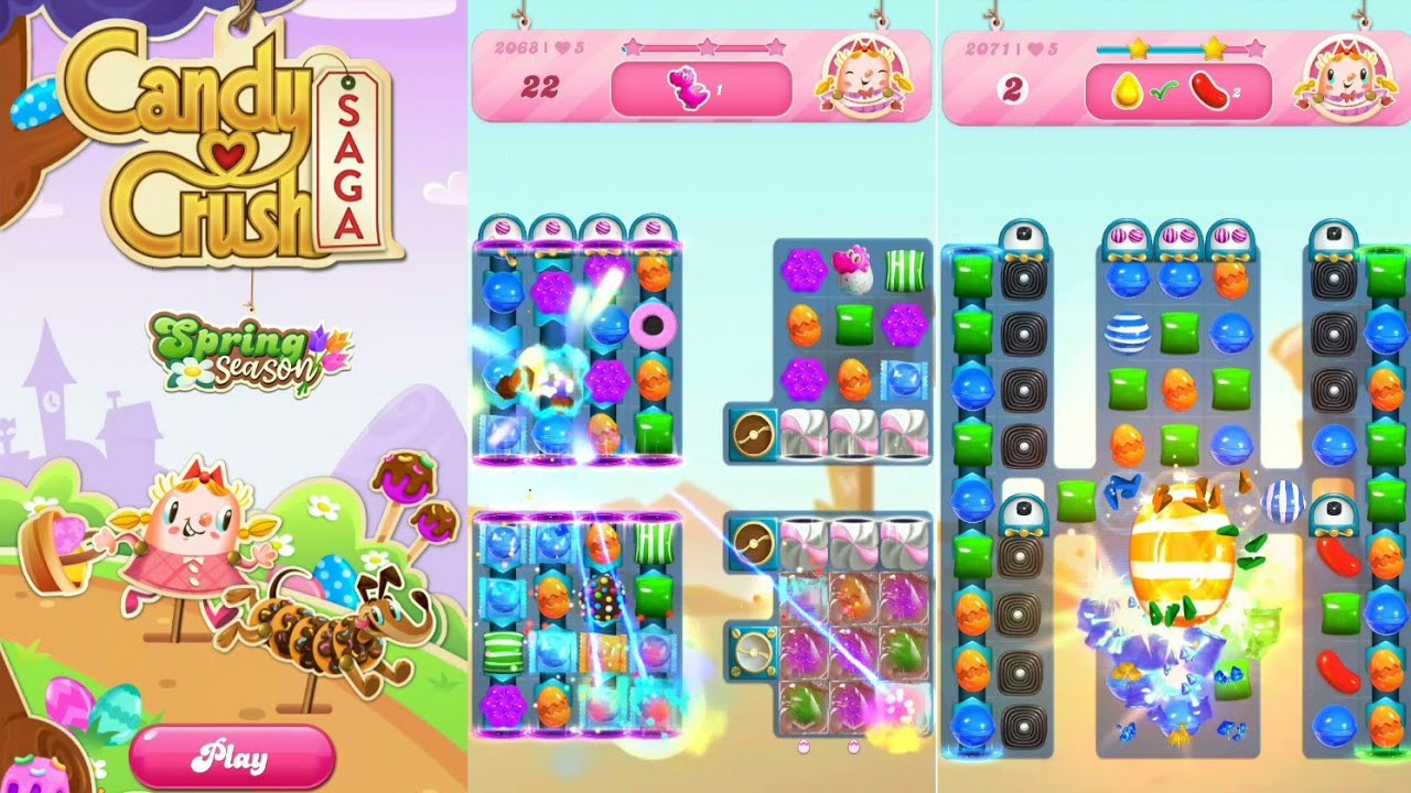 New Season | Release The Gummi Dragons | Candy Crush Saga | Level 2068 | Candy Crush