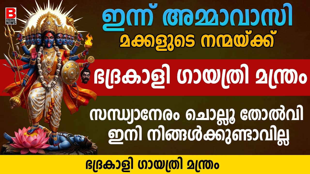 ചതി വഞ്ചനക്കിരയായവര്&zwj; ഈ അത്ഭുത ഭദ്രകാളീ മന്ത്രം ചൊല്ലൂ..SREE BHADRAKALI STHUTHI .pournami2026