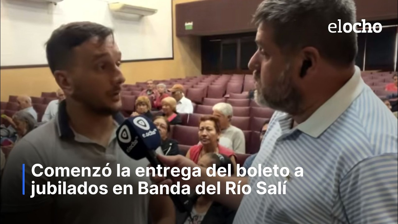 COMENZÓ LA ENTREGA DE BOLETO A JUBILADOS EN BANDA DEL RÍO SALÍ