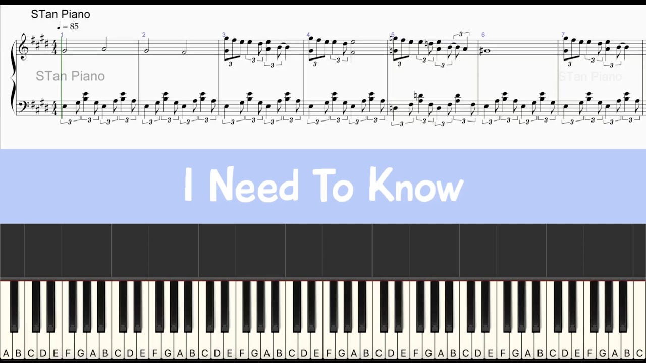 I Need To Know - Barbie as The Island Princess - Piano