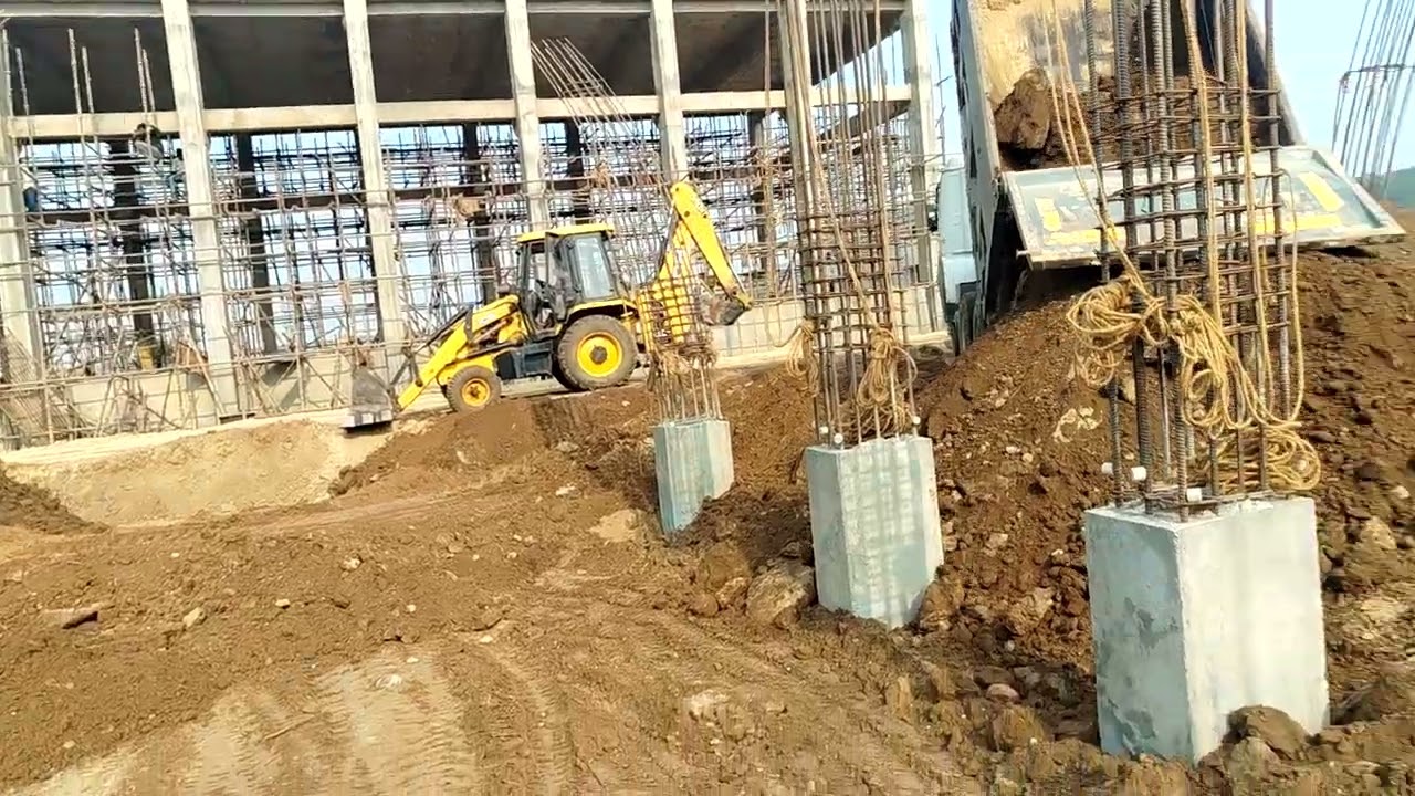 400 MLD WTP Water Treatment plant Annexe building Backfilling work