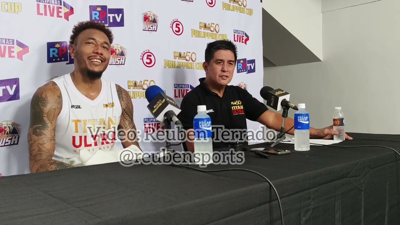 Titan Ultra postgame press conference after 100-96 win over Meralco | PBA 50th Season