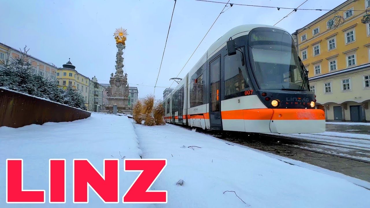 Linz Straßenbahn 2025 🇦🇹 Winter