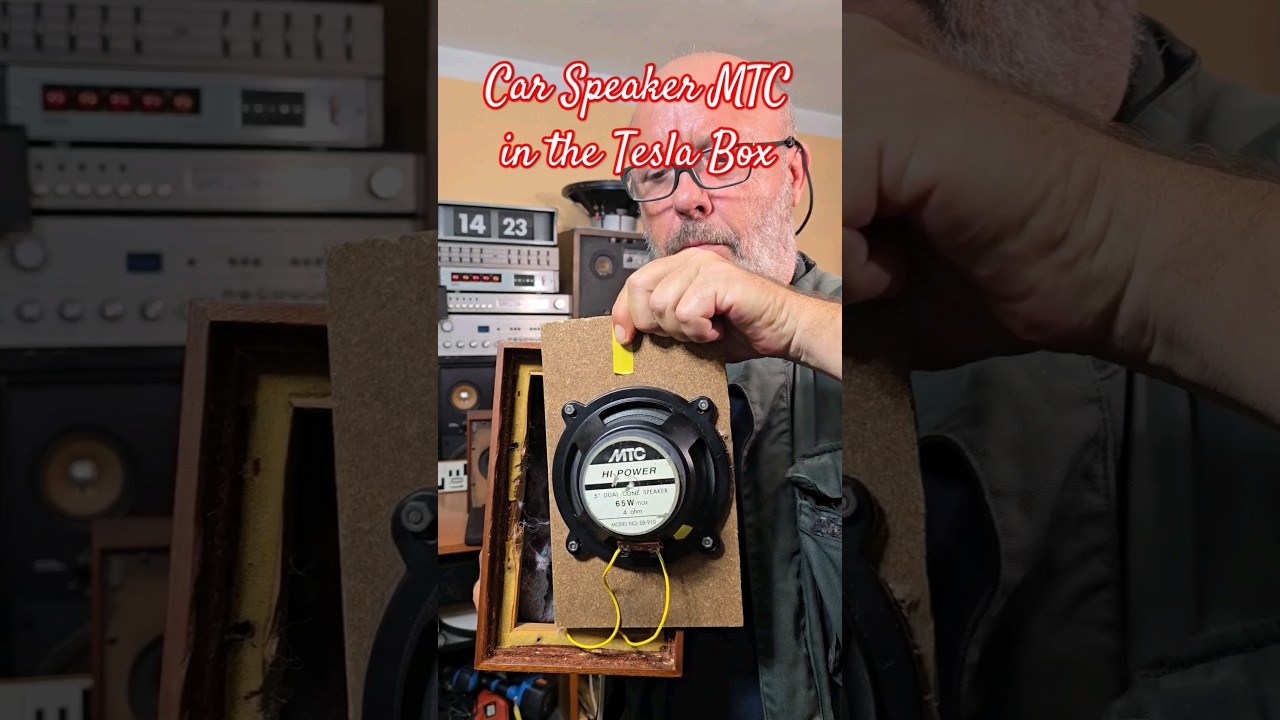 DIY Tuning - Car Speaker MTC in the #1970s Vintage Mini TESLA SPEAKER BOX Sound Test @Angelicaaudio