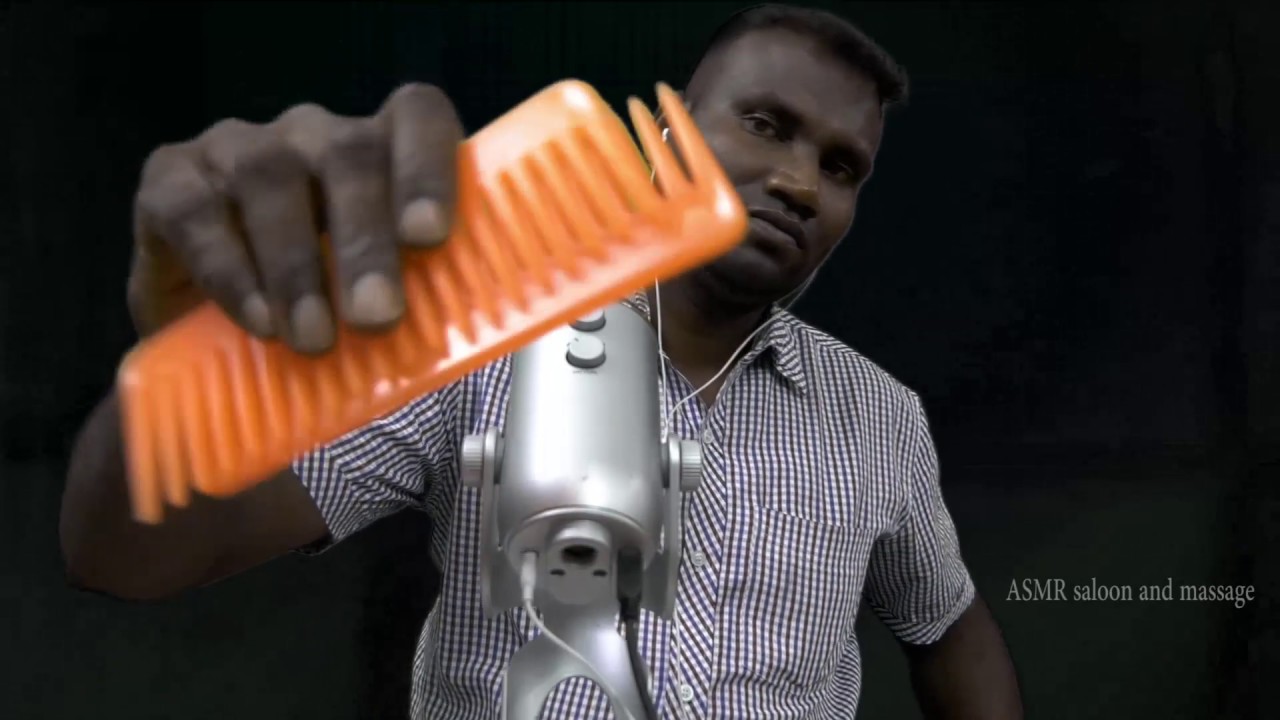 ASMR Comb Tapping, Touching, and Scratching  Sounds [Whisper]