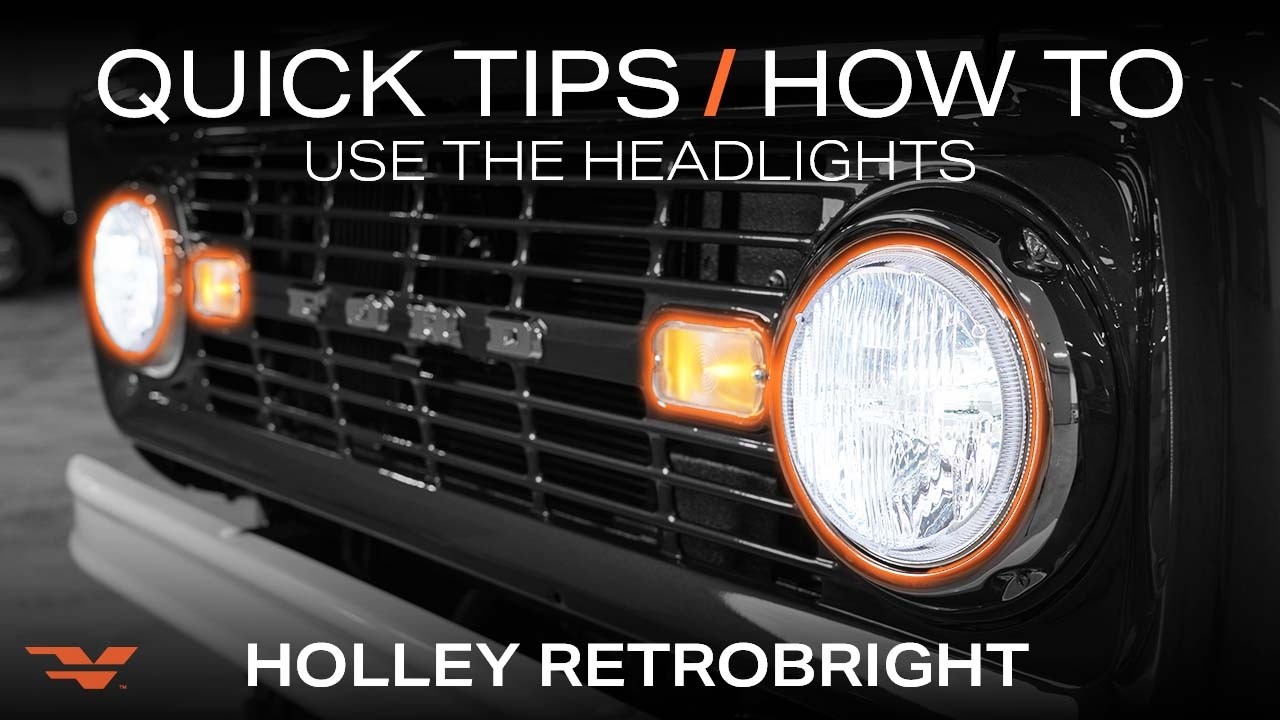 Как пользоваться фарами Holley RetroBright | Краткие советы от Velocity