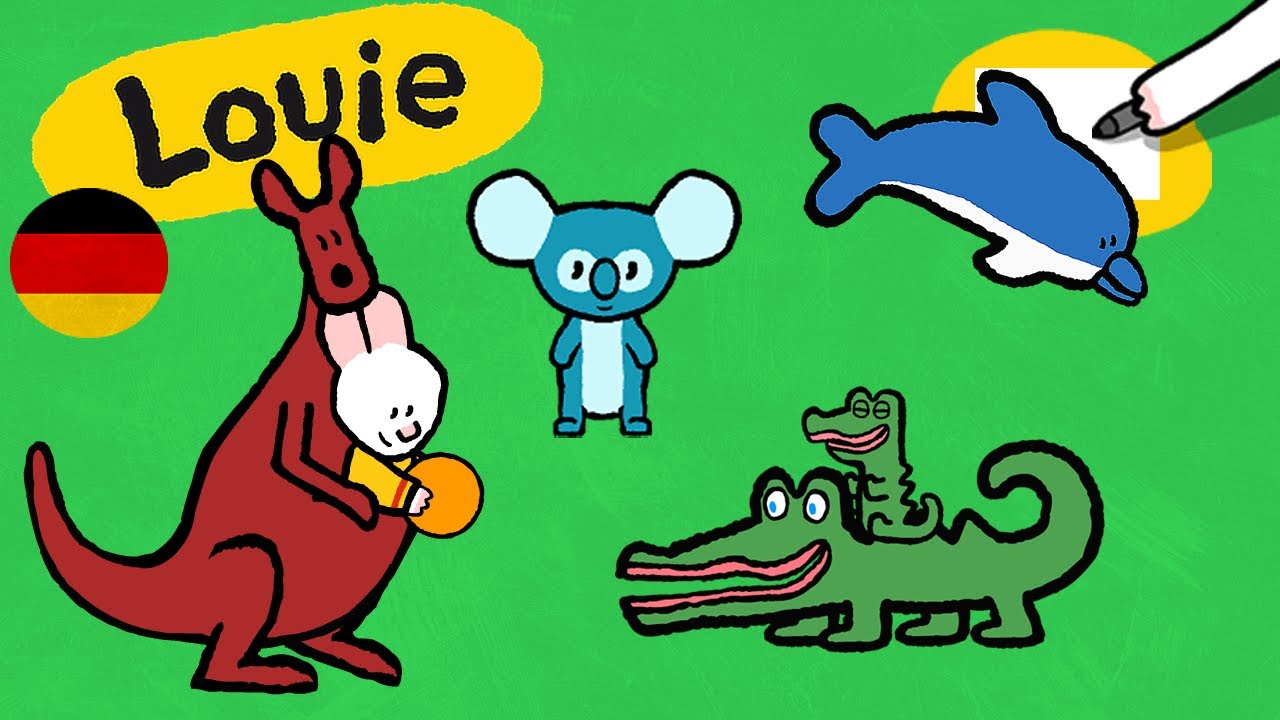 Louie, mal mir - Louie, mal mir Tiere aus Australien | Zeichentrickfilm für Kinder 🎨