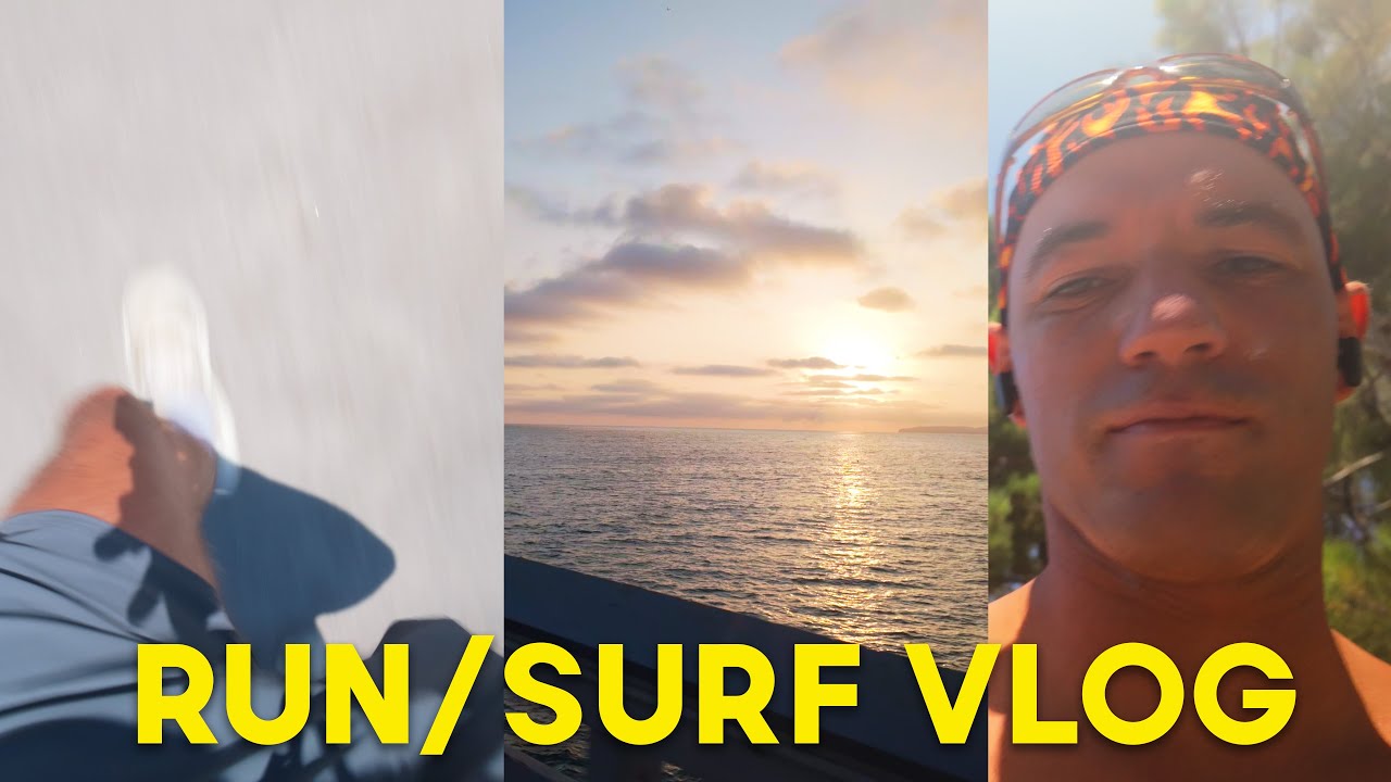 Two beautiful runs and a surprisingly fun surf session - vlog