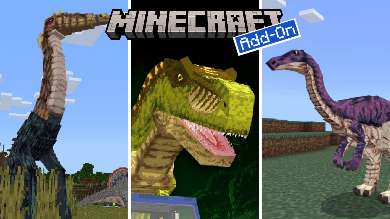 Paleocraft: Dinosaur Breakout Showcase (ALL DINOSAURS) | Minecraft Marketplace Addon