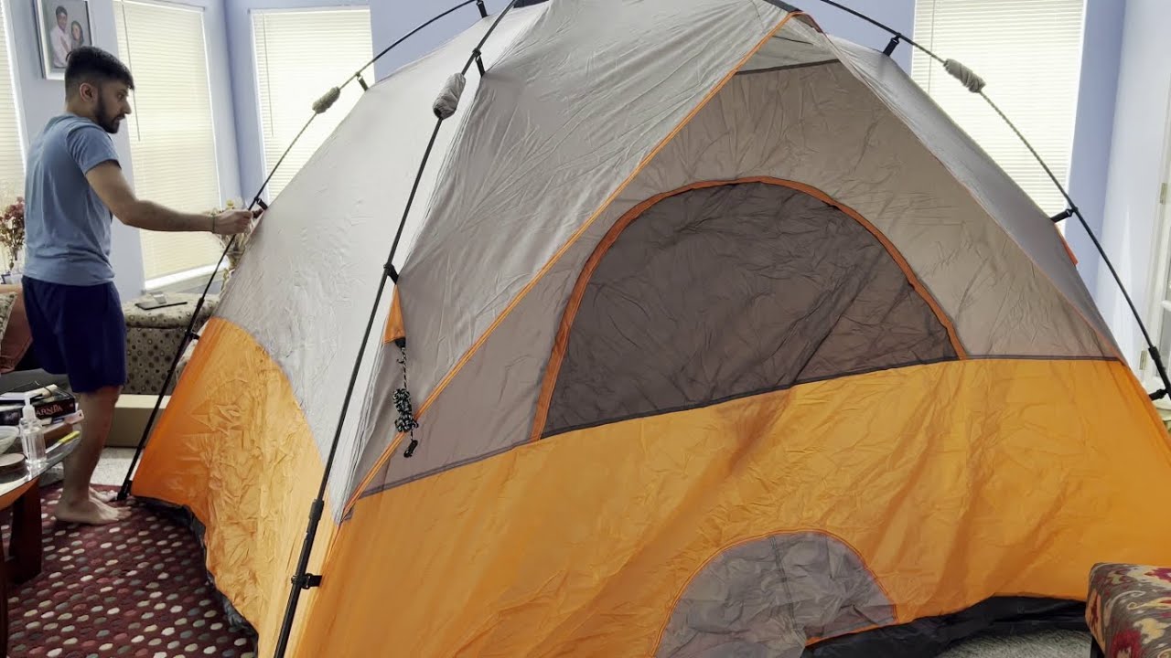 Ozark Trail 6 Person Instant Dome Tent Unboxing and Setup