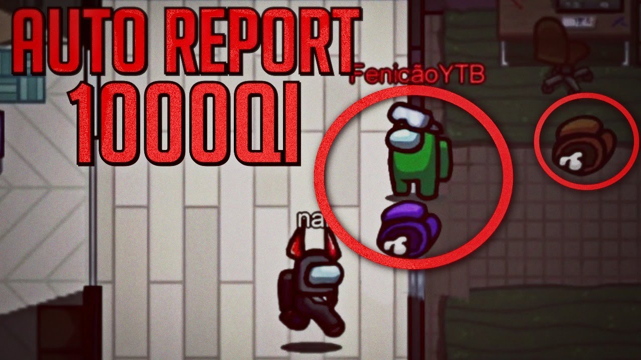 Dei um AUTO REPORT de 1000 QI sendo IMPOSTOR no Among Us