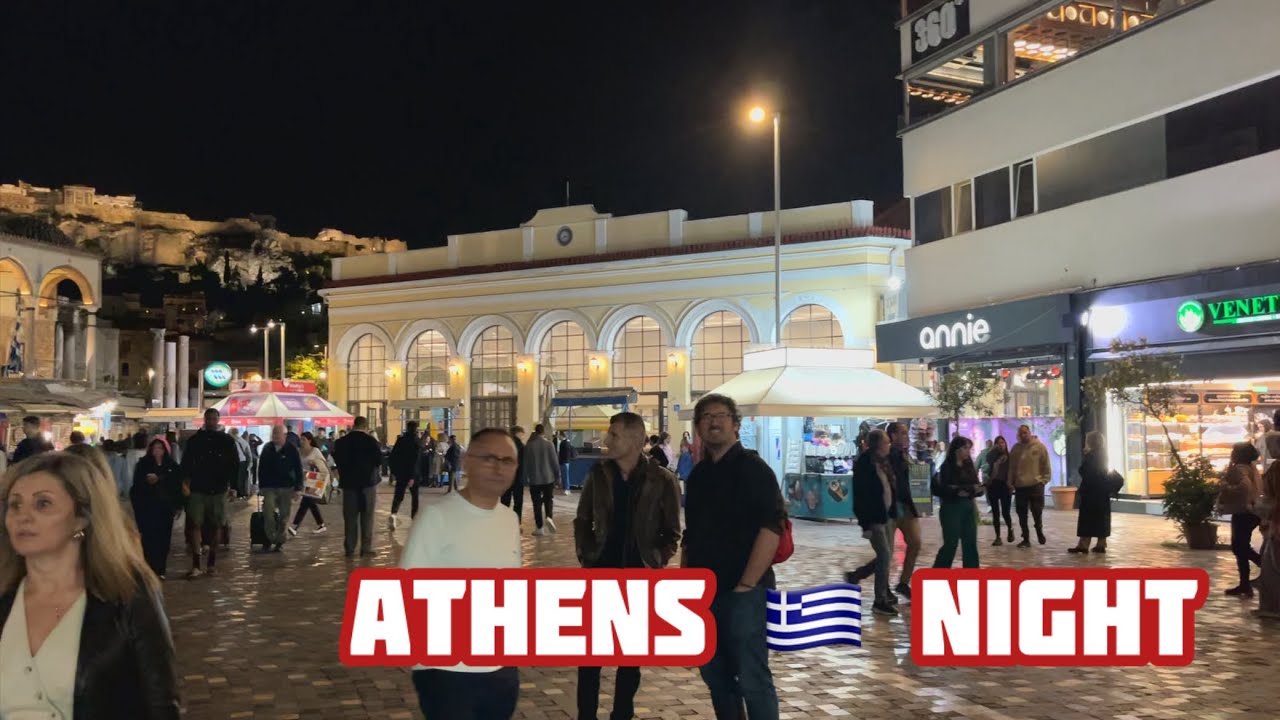 GREECE 🇬🇷 How Athens Looks in November? ATHENS Night Vibes!