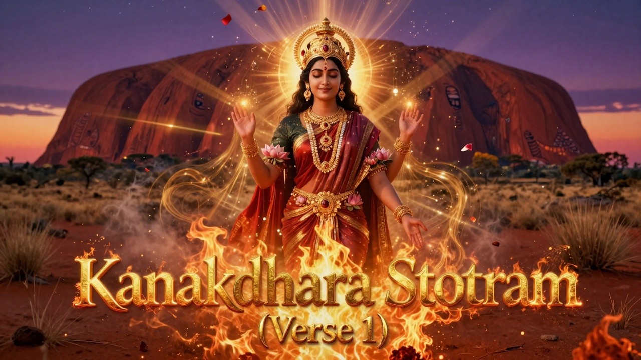 Lakshmi's Grace at Uluru: Kanakadhara Stotram for Love ✨
