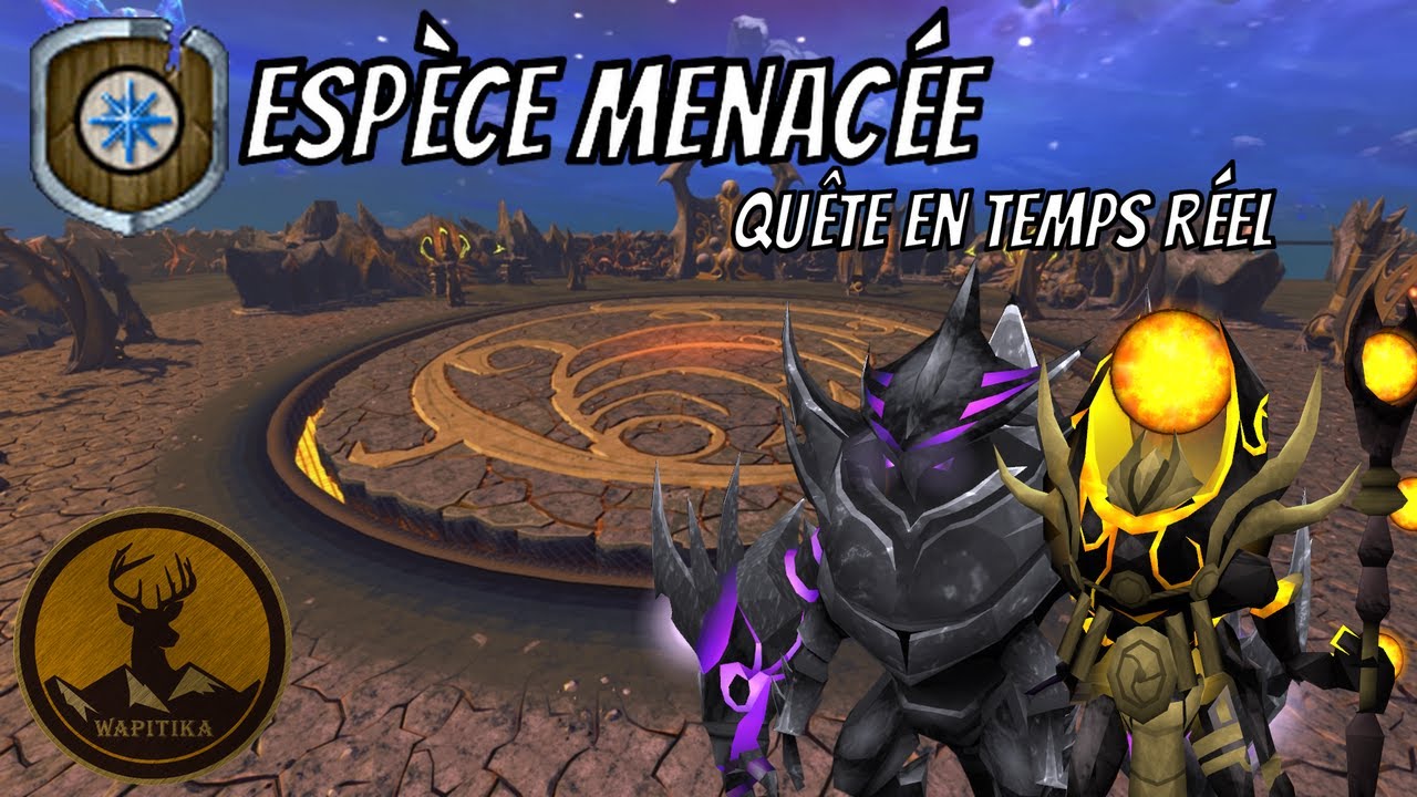 Esp&egrave;ce menac&eacute;e - Qu&ecirc;te en temps r&eacute;el - RuneScape 3