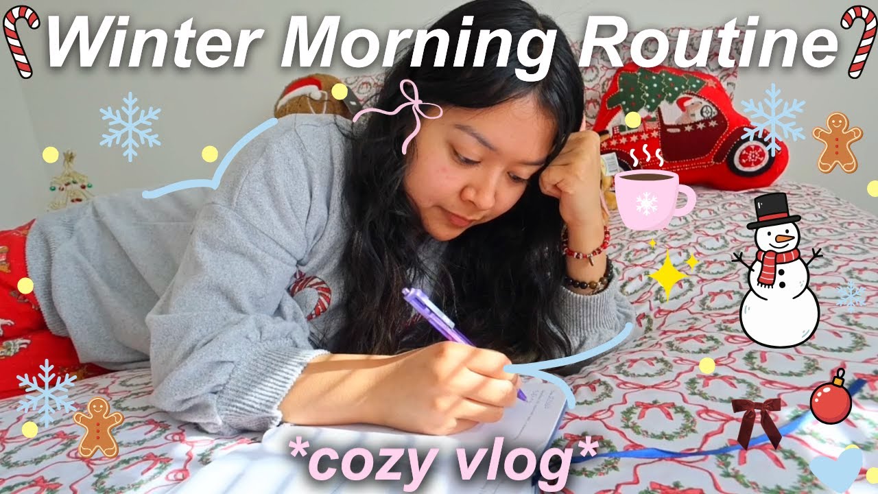 7am THAT GIRL winter morning routine 🩵❄️ cozy | vlogmas 2025