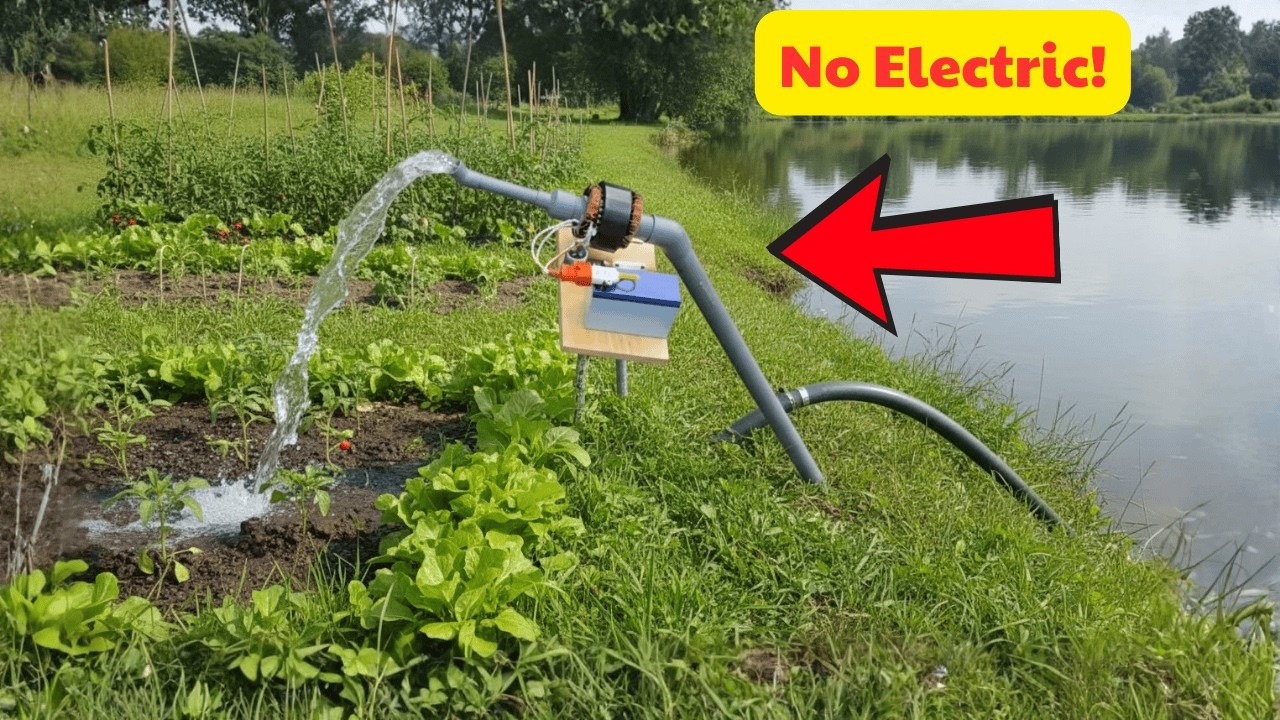 DIY Mini Water Pump – NO ELECTRICITY, NO MOTOR  Simple PVC Life Hack